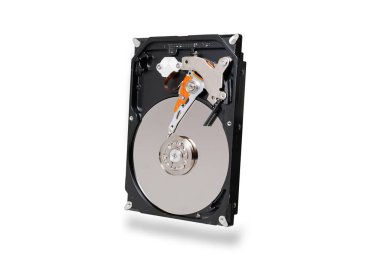 6 gb izole SATA Hdd, sabit disk sürücüsünde beyaz backgr